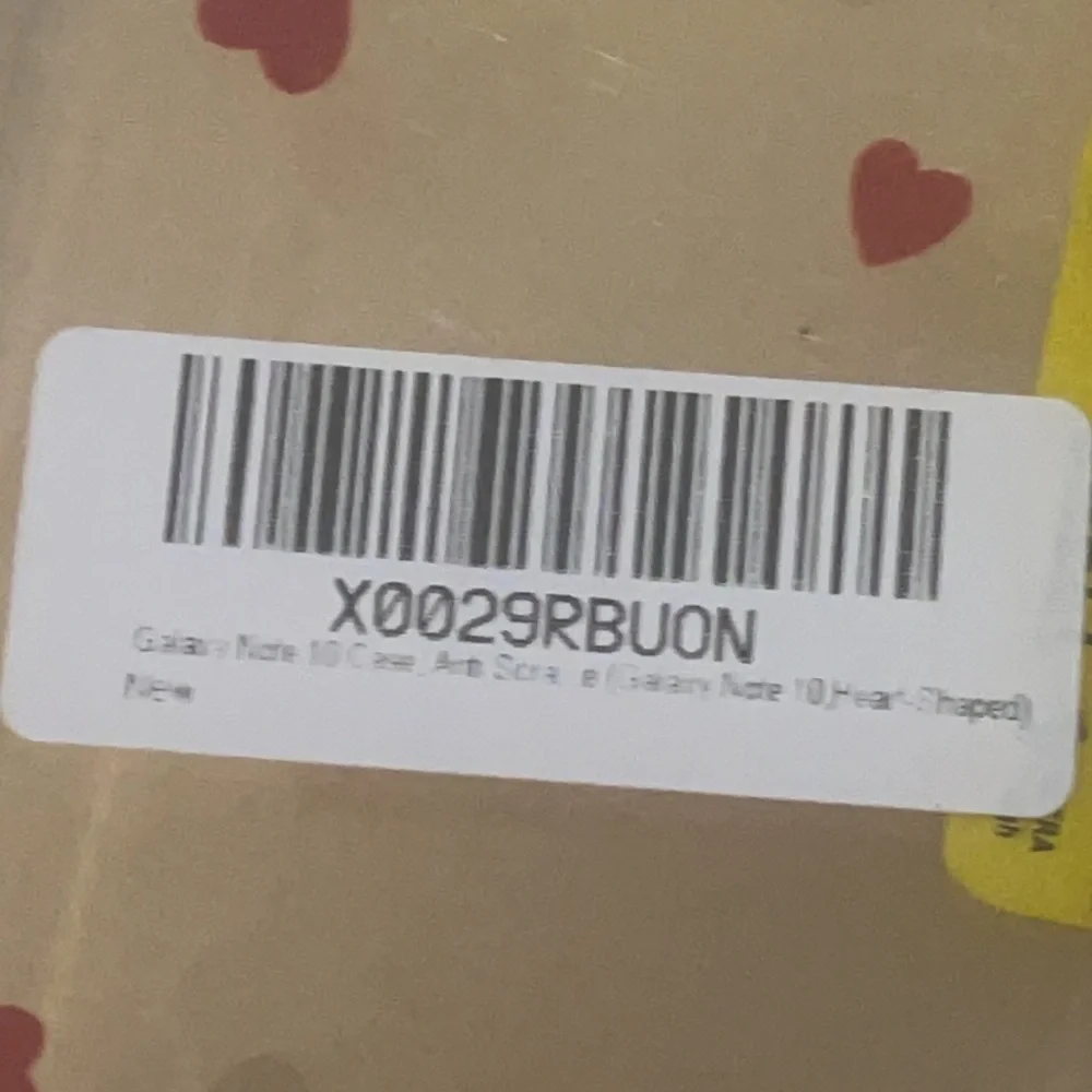 New clear heart case for Galaxy Note 10